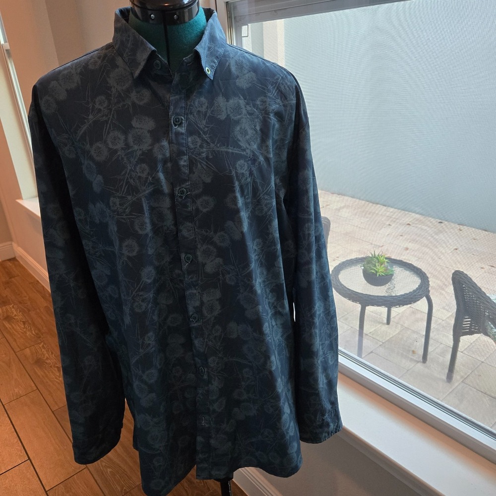 William Murray Mens Button-up Golf Shirt Sz Large Long Sleeves Moisture Wicking